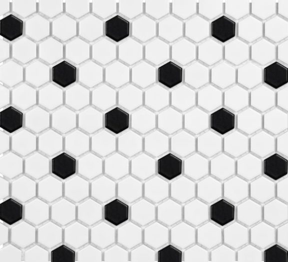 SEA Hexagon Ceramic Backsplash